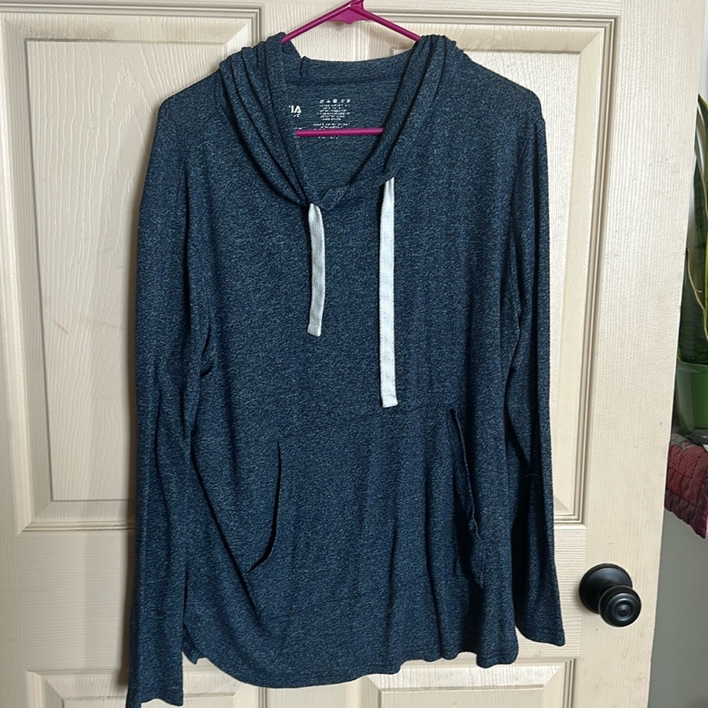 Zyia navy blue boyfriend hoodie.
